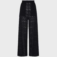 Vilebrequin - Mesh-hose Mit Weitem Bein Für Damen - Hose - Line - Schwarz - Größe S Vilebrequin - Mesh-hose Mit Weitem Bein Für Damen - Hose - Line - Schwarz - Größe S