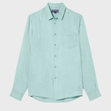 Vilebrequin - Einfarbiges Hemd Aus Leinen Für Herren - Hemd - Caroubis - Grün - Größe XXL Vilebrequin - Einfarbiges Hemd Aus Leinen Für Herren - Hemd - Caroubis - Grün - Größe XXL