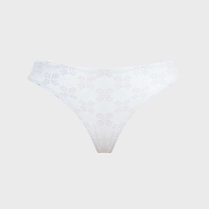 Vilebrequin - Turtles Monogram Midi-bikinihose Aus Jacquard Für Damen - Bademode - Frise - Weiss - Größe L Vilebrequin - Turtles Monogram Midi-bikinihose Aus Jacquard Für Damen - Bademode - Frise - Weiss - Größe L
