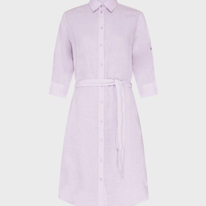 Vilebrequin - Solid Hemdkleid Aus Leinen Für Damen - Kleid - Ludovie - Violett - Größe S Vilebrequin - Solid Hemdkleid Aus Leinen Für Damen - Kleid - Ludovie - Violett - Größe S