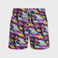 Vilebrequin - Kurze Whales Offset Stretch-badeshorts Für Herren - Bademode - Monrise - Blau - Größe XXL Vilebrequin - Kurze Whales Offset Stretch-badeshorts Für Herren - Bademode - Monrise - Blau - Größe XXL