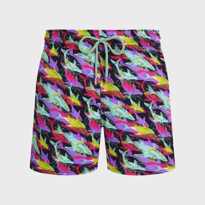 Vilebrequin - Kurze Whales Offset Stretch-badeshorts Für Herren - Bademode - Monrise - Blau - Größe M Vilebrequin - Kurze Whales Offset Stretch-badeshorts Für Herren - Bademode - Monrise - Blau - Größe M