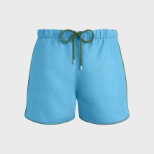 Vilebrequin - Solid Badeshorts Aus Leinen Für Herren - Bademode - Maurice - Blau - Größe S Vilebrequin - Solid Badeshorts Aus Leinen Für Herren - Bademode - Maurice - Blau - Größe S