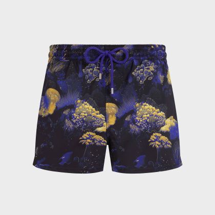 Vilebrequin - Kurze Coral Reef Stretch-badeshorts Für Herren - Bademode - Manta - Schwarz - Größe L Vilebrequin - Kurze Coral Reef Stretch-badeshorts Für Herren - Bademode - Manta - Schwarz - Größe L