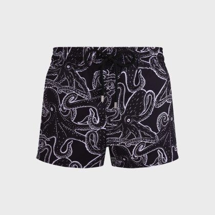 Vilebrequin - Kurze Poulpes Badeshorts Für Herren - Bademode - Manta - Schwarz - Größe L Vilebrequin - Kurze Poulpes Badeshorts Für Herren - Bademode - Manta - Schwarz - Größe L