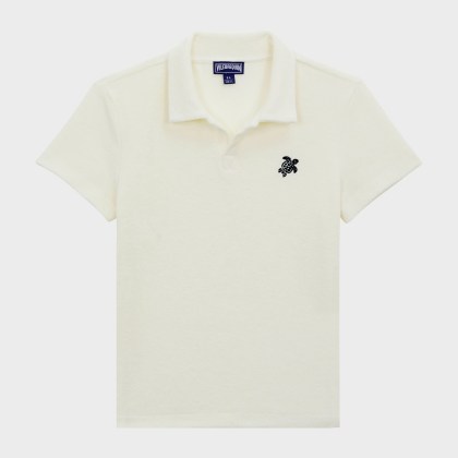 Vilebrequin - Frottee-polohemd Mit Aufgestickter Schildkröte Für Jungen - Polohemd - Gill - Weiss - Größe 14 Vilebrequin - Frottee-polohemd Mit Aufgestickter Schildkröte Für Jungen - Polohemd - Gill - Weiss - Größe 14