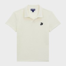 Vilebrequin - Frottee-polohemd Mit Aufgestickter Schildkröte Für Jungen - Polohemd - Gill - Weiss - Größe 6 Vilebrequin - Frottee-polohemd Mit Aufgestickter Schildkröte Für Jungen - Polohemd - Gill - Weiss - Größe 6