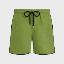 Vilebrequin - Solid Badeshorts Aus Leinen Für Herren - Bademode - Mallorca - Grün - Größe XL Vilebrequin - Solid Badeshorts Aus Leinen Für Herren - Bademode - Mallorca - Grün - Größe XL