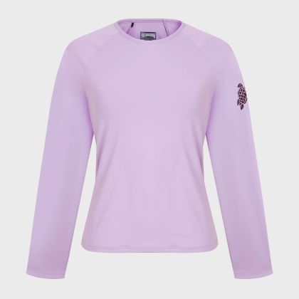 Vilebrequin - Langärmeliger Top Solid Rashguard Für Damen - Rashguard - Fly-out - Violett - Größe L Vilebrequin - Langärmeliger Top Solid Rashguard Für Damen - Rashguard - Fly-out - Violett - Größe L