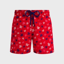 Vilebrequin - Ronde Des Tortues Badeshorts Mit Stickerei Für Herren – Limitierte Serie - Bademode - Mistral - Rot - Größe M Vilebrequin - Ronde Des Tortues Badeshorts Mit Stickerei Für Herren – Limitierte Serie - Bademode - Mistral - Rot - Größe M