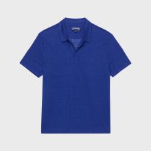 Vilebrequin - Einfarbiges Polohemd Aus Leinenjersey Für Herren - Polohemd - Pyramid - Blau - Größe S Vilebrequin - Einfarbiges Polohemd Aus Leinenjersey Für Herren - Polohemd - Pyramid - Blau - Größe S