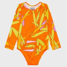 Vilebrequin - Madrague Rashguard-badeanzug Für Mädchen - Rashguard - Galaxie - Orange - Größe 2 Vilebrequin - Madrague Rashguard-badeanzug Für Mädchen - Rashguard - Galaxie - Orange - Größe 2