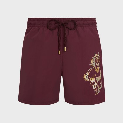 Vilebrequin - The Year Of The Horse Badeshorts Mit Stickerei Für Herren - Bademode - Motu - Rot - Größe XXXL Vilebrequin - The Year Of The Horse Badeshorts Mit Stickerei Für Herren - Bademode - Motu - Rot - Größe XXXL