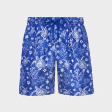 Vilebrequin - X-ray Turtles Bermudashorts Aus Seide Für Herren - Bermuda - Bilkbot - Blau - Größe L Vilebrequin - X-ray Turtles Bermudashorts Aus Seide Für Herren - Bermuda - Bilkbot - Blau - Größe L