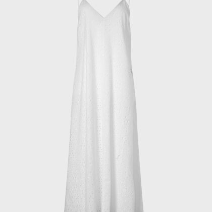Vilebrequin - Maxi-kleid Aus Broderie Anglaise Mit V-ausschnitt - Tunika - Lizze - Weiss - Größe M Vilebrequin - Maxi-kleid Aus Broderie Anglaise Mit V-ausschnitt - Tunika - Lizze - Weiss - Größe M