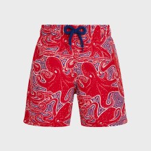 Vilebrequin - Hypnoctopus Badeshorts Für Jungen - Bademode - Jim - Rot - Größe 6 Vilebrequin - Hypnoctopus Badeshorts Für Jungen - Bademode - Jim - Rot - Größe 6