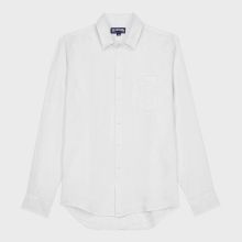 Vilebrequin - Einfarbiges Hemd Aus Leinen Für Herren - Hemd - Caroubis - Weiss - Größe XL Vilebrequin - Einfarbiges Hemd Aus Leinen Für Herren - Hemd - Caroubis - Weiss - Größe XL