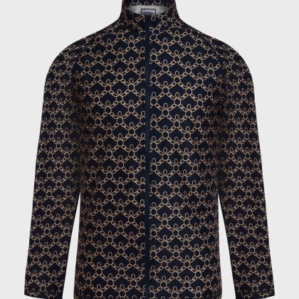 Vilebrequin - Langärmeliger Turtles Chain Rashguard Mit Reißverschluss Für Herren - Rashguard - Rocker-z - Blau - Größe XXL Vilebrequin - Langärmeliger Turtles Chain Rashguard Mit Reißverschluss Für Herren - Rashguard - Rocker-z - Blau - Größe XXL