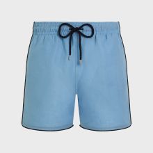 Vilebrequin - Solid Badeshorts Aus Leinen Für Herren - Bademode - Mallorca - Blau - Größe M Vilebrequin - Solid Badeshorts Aus Leinen Für Herren - Bademode - Mallorca - Blau - Größe M