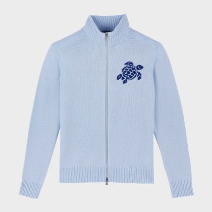 Vilebrequin - Turtle Pulloverjacke Aus Kaschmir Und Wolle Für Herren - Pullover - Juan - Blau - Größe S Vilebrequin - Turtle Pulloverjacke Aus Kaschmir Und Wolle Für Herren - Pullover - Juan - Blau - Größe S