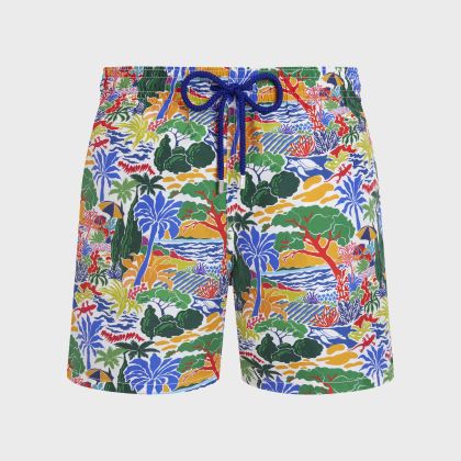 Vilebrequin - Seaside Life Badeshorts Für Herren - Bademode - Moorea - Weiss - Größe S Vilebrequin - Seaside Life Badeshorts Für Herren - Bademode - Moorea - Weiss - Größe S