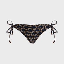 Vilebrequin - Turtles Chain Bikinihose Zum Seitlichen Binden Für Damen - Bademode - Flore - Blau - Größe S Vilebrequin - Turtles Chain Bikinihose Zum Seitlichen Binden Für Damen - Bademode - Flore - Blau - Größe S