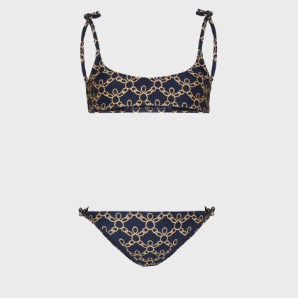 Vilebrequin - Zweiteiliger Turtles Chain Badeanzug Für Mädchen - Bademode - Gwendy - Blau - Größe 2 Vilebrequin - Zweiteiliger Turtles Chain Badeanzug Für Mädchen - Bademode - Gwendy - Blau - Größe 2