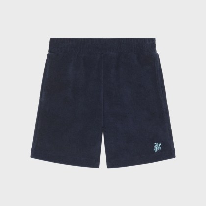 Vilebrequin - Frottee-bermudashorts Mit Aufgestickter Schildkröte Für Jungen - Bermuda - Goh - Blau - Größe 4 Vilebrequin - Frottee-bermudashorts Mit Aufgestickter Schildkröte Für Jungen - Bermuda - Goh - Blau - Größe 4