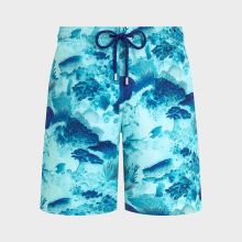 Vilebrequin - Lange Coral Reef Stretch-badeshorts Für Herren - Bademode - Okorise - Blau - Größe XXXL Vilebrequin - Lange Coral Reef Stretch-badeshorts Für Herren - Bademode - Okorise - Blau - Größe XXXL