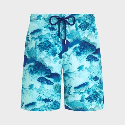 Vilebrequin - Lange Coral Reef Stretch-badeshorts Für Herren - Bademode - Okorise - Blau - Größe XL Vilebrequin - Lange Coral Reef Stretch-badeshorts Für Herren - Bademode - Okorise - Blau - Größe XL