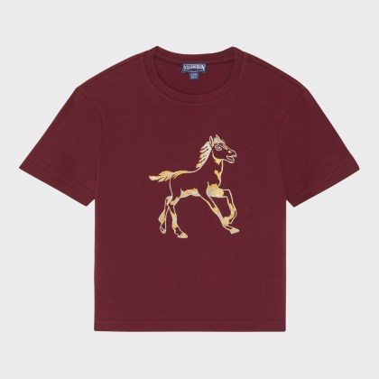 Vilebrequin - The Year Of The Horse T-shirt Für Jungen - T-shirt - Thomy - Rot - Größe 12 Vilebrequin - The Year Of The Horse T-shirt Für Jungen - T-shirt - Thomy - Rot - Größe 12