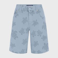 Vilebrequin - Herren Bermudashorts Mit Harzdruck Ronde Des Tortues - Bermuda - Garonne - Blau - Größe 32 Vilebrequin - Herren Bermudashorts Mit Harzdruck Ronde Des Tortues - Bermuda - Garonne - Blau - Größe 32