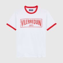 Vilebrequin - T-shirt Aus Leichtem Baumwolljersey Mit Zweifarbigem Logo Für Herren - T-shirt - Portisol - Rot - Größe XXXL Vilebrequin - T-shirt Aus Leichtem Baumwolljersey Mit Zweifarbigem Logo Für Herren - T-shirt - Portisol - Rot - Größe XXXL