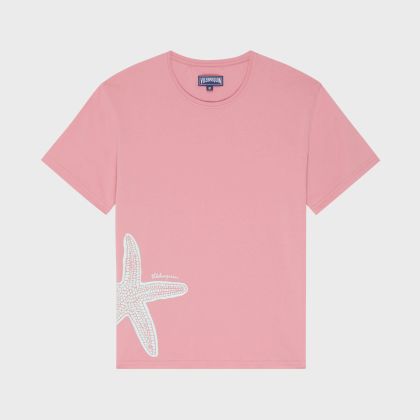 Vilebrequin - Placed Starlettes T-shirt Aus Bio-baumwolle Für Herren - T-shirt - Tareck - Rosa - Größe XXL Vilebrequin - Placed Starlettes T-shirt Aus Bio-baumwolle Für Herren - T-shirt - Tareck - Rosa - Größe XXL