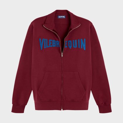 Vilebrequin - Velvet Sweatshirt Mit Frontreißverschluss Und Aufgesticktem Logo Für Herren - Sweatshirt - Roux - Rot - Größe XL Vilebrequin - Velvet Sweatshirt Mit Frontreißverschluss Und Aufgesticktem Logo Für Herren - Sweatshirt - Roux - Rot - Größe XL