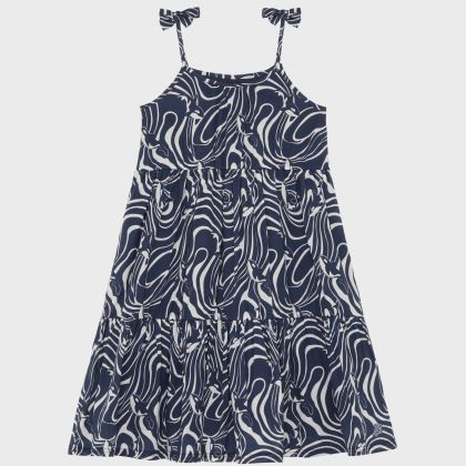 Vilebrequin - Baumwollkleid Mit Orcas-design Für Mädchen - Kleid - Gamy - Blau - Größe 4 Vilebrequin - Baumwollkleid Mit Orcas-design Für Mädchen - Kleid - Gamy - Blau - Größe 4