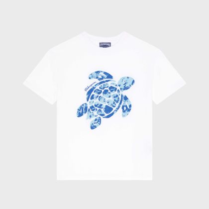 Vilebrequin - T-shirt Aus Bio-baumwolle Mit Big Turtle-print Für Jungen - T-shirt - Gabin - Weiss - Größe 4 Vilebrequin - T-shirt Aus Bio-baumwolle Mit Big Turtle-print Für Jungen - T-shirt - Gabin - Weiss - Größe 4