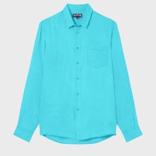 Vilebrequin - Solid Hemd Aus Leinen Für Herren - Hemd - Caroubis - Grün - Größe L Vilebrequin - Solid Hemd Aus Leinen Für Herren - Hemd - Caroubis - Grün - Größe L