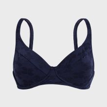 Vilebrequin - Turtle Monogram Bügel-bikinioberteil Aus Jacquard Für Damen - Bademode - Leona - Blau - Größe S Vilebrequin - Turtle Monogram Bügel-bikinioberteil Aus Jacquard Für Damen - Bademode - Leona - Blau - Größe S