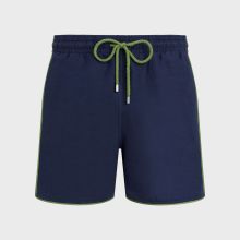 Vilebrequin - Solid Badeshorts Aus Leinen Für Herren - Bademode - Mallorca - Blau - Größe M Vilebrequin - Solid Badeshorts Aus Leinen Für Herren - Bademode - Mallorca - Blau - Größe M