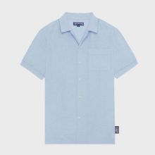 Vilebrequin - Solid Bowling-hemd Aus Leinen Für Herren – Vilebrequin X Highsnobiety - Hemd - Charli - Blau - Größe XXL Vilebrequin - Solid Bowling-hemd Aus Leinen Für Herren – Vilebrequin X Highsnobiety - Hemd - Charli - Blau - Größe XXL