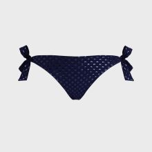 Vilebrequin - Relief Sparkling Bikinihose Zum Seitlichen Binden Für Damen - Bademode - Flamme - Blau - Größe S Vilebrequin - Relief Sparkling Bikinihose Zum Seitlichen Binden Für Damen - Bademode - Flamme - Blau - Größe S