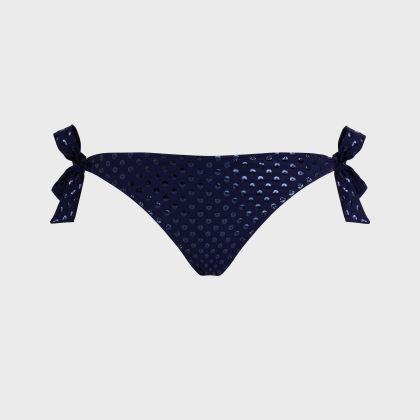 Vilebrequin - Relief Sparkling Bikinihose Zum Seitlichen Binden Für Damen - Bademode - Flamme - Blau - Größe S Vilebrequin - Relief Sparkling Bikinihose Zum Seitlichen Binden Für Damen - Bademode - Flamme - Blau - Größe S