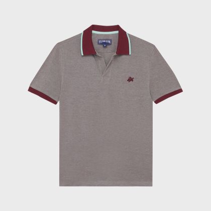 Vilebrequin - Solid Polohemd Aus Baumwolle Mit Changierendem Effekt Für Herren - Polohemd - Palatin - Rot - Größe XL Vilebrequin - Solid Polohemd Aus Baumwolle Mit Changierendem Effekt Für Herren - Polohemd - Palatin - Rot - Größe XL