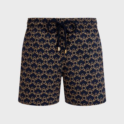 Vilebrequin - Turtles Chain Stretch-badeshorts Für Herren - Bademode - Monrise - Blau - Größe S Vilebrequin - Turtles Chain Stretch-badeshorts Für Herren - Bademode - Monrise - Blau - Größe S