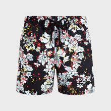 Vilebrequin - Men Swim Shorts Flower Splash - Vbq X Palm Angels - Bademode - Moorea - Schwarz - Größe M Vilebrequin - Men Swim Shorts Flower Splash - Vbq X Palm Angels - Bademode - Moorea - Schwarz - Größe M
