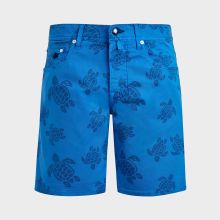 Vilebrequin - Herren Bermudashorts Mit Harzdruck Ronde Des Tortues - Bermuda - Garonne - Blau - Größe 31 Vilebrequin - Herren Bermudashorts Mit Harzdruck Ronde Des Tortues - Bermuda - Garonne - Blau - Größe 31