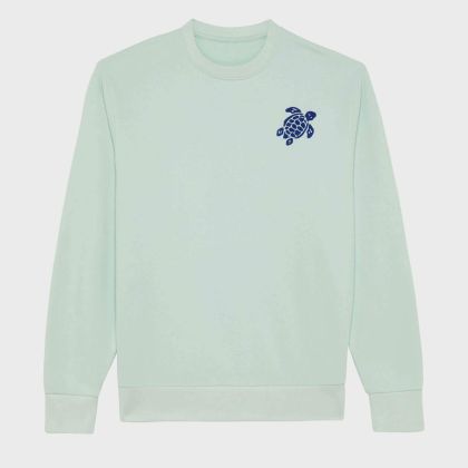 Vilebrequin - Turtle Sweatshirt Mit Rundhalsausschnitt Aus Bio-baumwolle Für Herren - Sweatshirt - Jorasses - Blau - Größe XL Vilebrequin - Turtle Sweatshirt Mit Rundhalsausschnitt Aus Bio-baumwolle Für Herren - Sweatshirt - Jorasses - Blau - Größe XL
