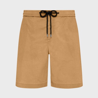 Vilebrequin - Satin-bermudashorts Aus Tencel Und Baumwolle Für Herren - Bermuda - Levant - Marone - Größe 33 Vilebrequin - Satin-bermudashorts Aus Tencel Und Baumwolle Für Herren - Bermuda - Levant - Marone - Größe 33
