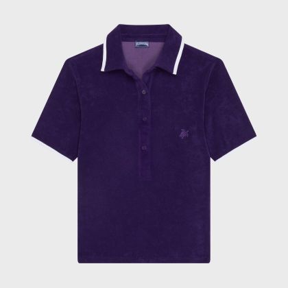 Vilebrequin - Solid Frottee-polohemd Für Damen - Polohemd - Lizea - Violett - Größe L Vilebrequin - Solid Frottee-polohemd Für Damen - Polohemd - Lizea - Violett - Größe L
